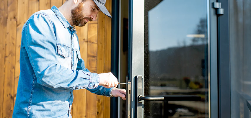 Frameless Glass Storefront Door Locks Replacement in Folsom, CA